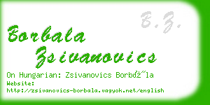 borbala zsivanovics business card